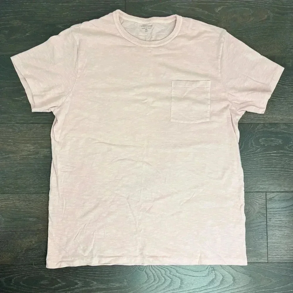 J.Crew - Slim-Fit Garment-Dyed Slub Cotton-Jersey T-Shirt - Men - Baby pink